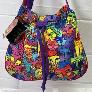 NWT Kitty Cat Feline Tribe Crossbody Laurel Burch Bag